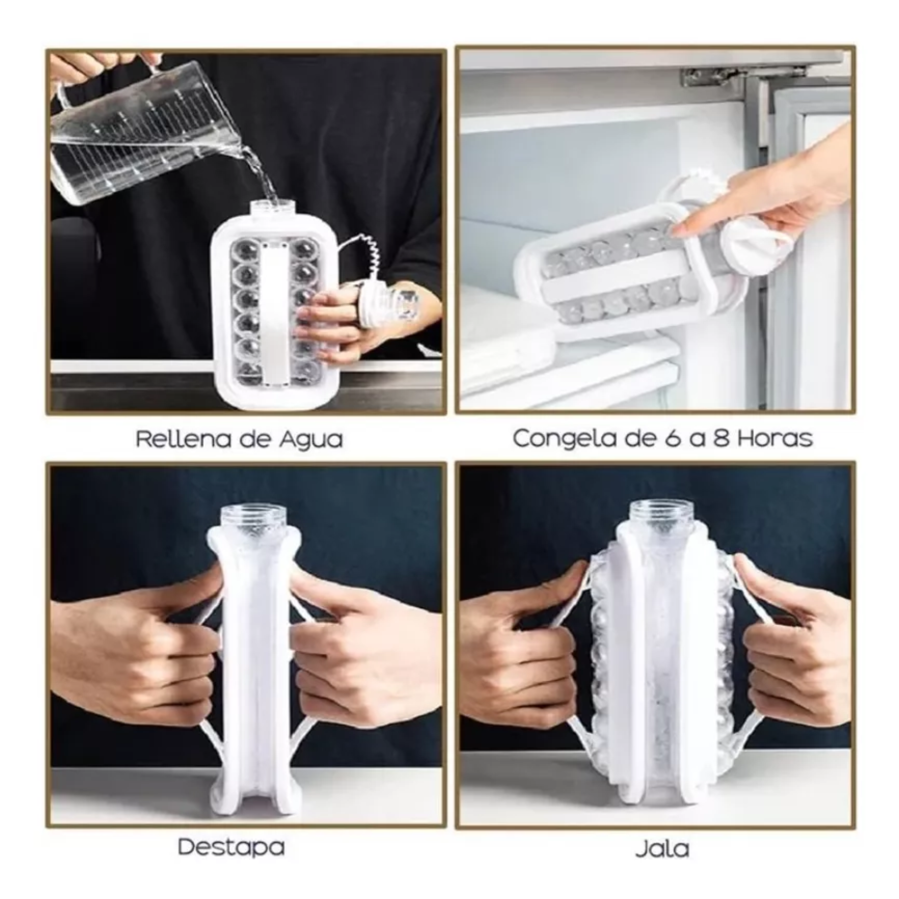 Botella Molde - Esferas De Hielo 🧊🍹