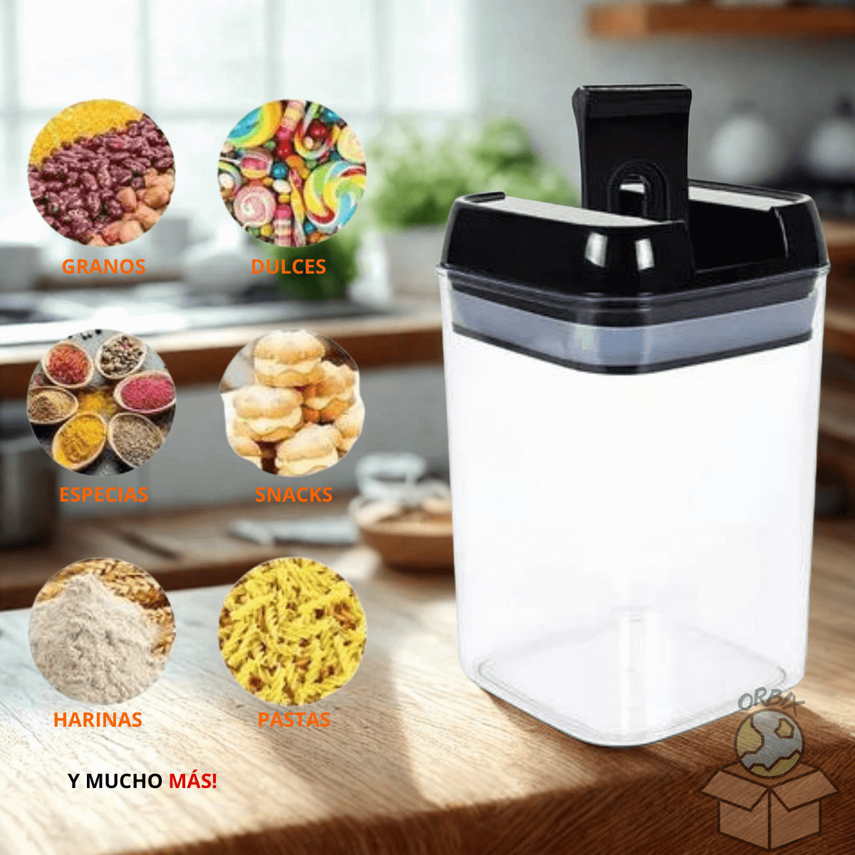 Set de 7 Contenedores Para Alimentos