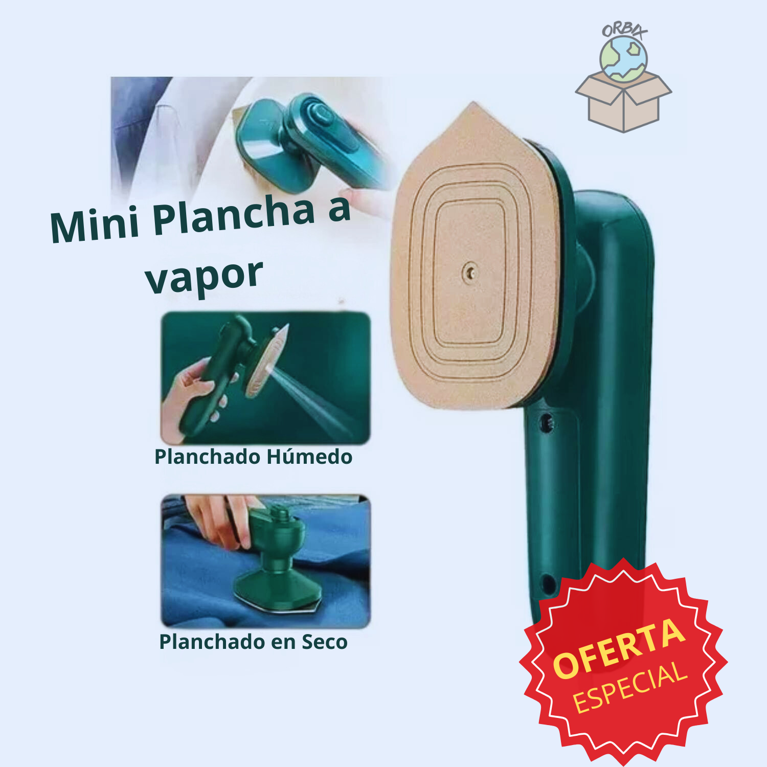 Mini Plancha de Vapor Portátil para tu Ropa.