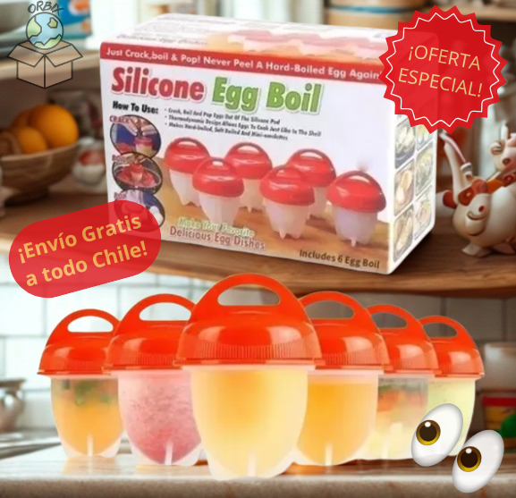 Set 6 De Hervidores Huevos De Silicona 🥚🥚