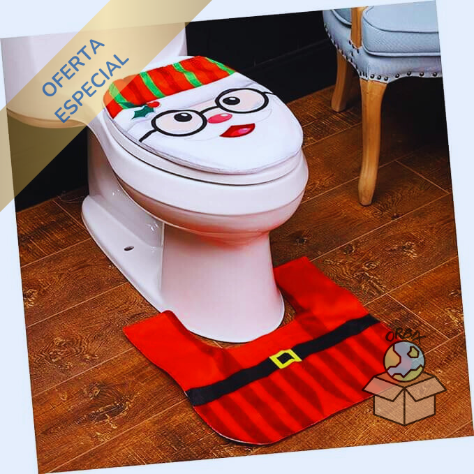 Juego de 2 Cubiertas Navideñas para Inodoros