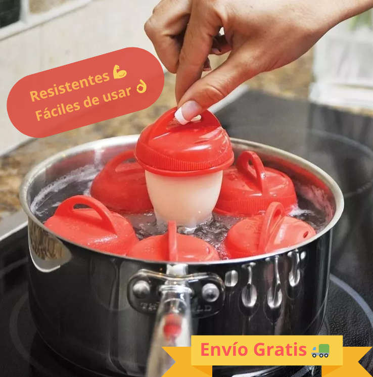 Set 6 De Hervidores Huevos De Silicona 🥚🥚