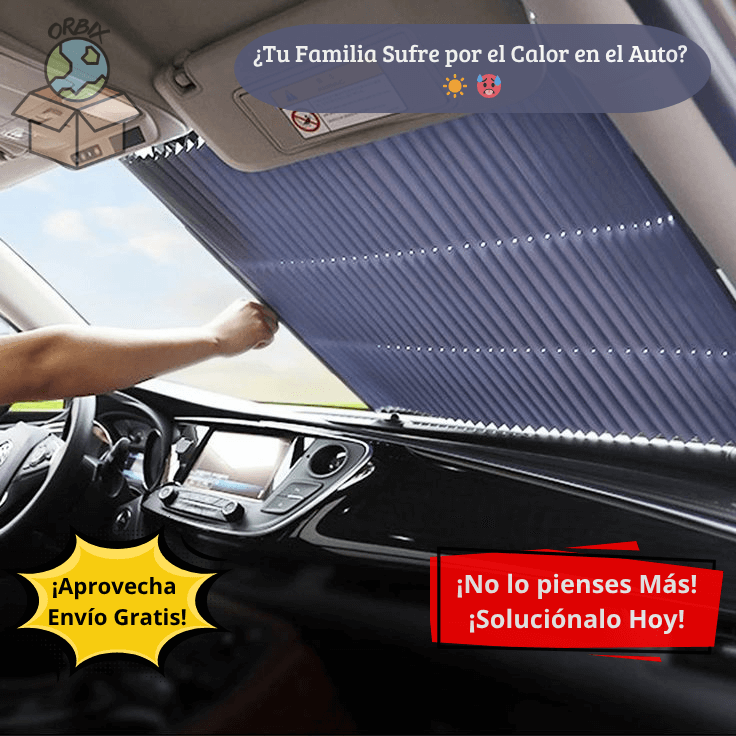 🚫 CoolShade ☀️  - Quitasol Retráctil para Auto 🥵 -> 😎